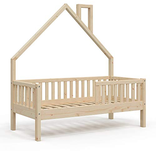 VitaliSpa Hausbett Noemi, Naturholz, 70x140 cm