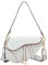 PURFANREE Damen Trendy Kleine Clutch Geldbörse Sattel Schultertasche Unterarm Handtasche Satchel Handtasche Crossbody Tasche, Chalk Beige, Einheitsgröße