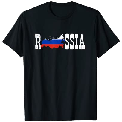 Russia Trikot für die Liebe Russland Flagge Russisches T-Shirt