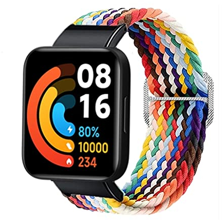 Feysentoe Cinturino per XiaoMi Redmi watch 2/Mi Watch 2 lite Cinturino di Ricambio(Arcobaleno)