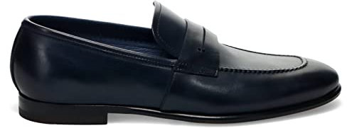 Fabi FU0251 A04CEFBT3603 Herren-Mokassin Blau aus gepuffertem Leder - Gr, blau, 40 EU