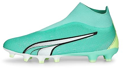 Puma Herren Ultra Match+ Ll Fg/Ag Fußballschuh, Electric Peppermint Puma Weiß Fast Gelb, 46.5 EU