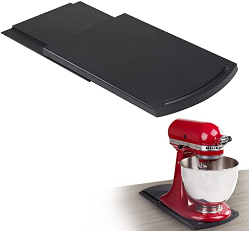 Kitchen Appliance Sliding Tray, Funpynani Slider, Compatible With Coffee Maker, Kitchen Aid Mixer, Blenders, Air Fryer, Juicer Parts Accessories Sliders for Coutertop with Rolling Wheels (1 Pack)