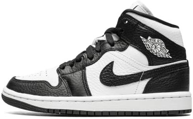 NIKE Jordan Sneakers Basse Unisex DR0501 101 Wmns Air Jordan 1 Mid SE Taglia 41, Nero, Verde Elettrico, Bianco, 41, Nero Verde Elettrico Bianco, 41 EU