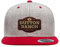 Yellowstone Offizielles Lizenzprodukt Dutton Ranch Premium Snapback Cap (Heather Gray-Rot), Einheitsgröße