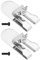 eMagTech 2PCS Belt Hook Clips Compatible with DeWalt 18V Power Tools DCF620B DCF620D2 DCF620D2-AR DCF620D2-B2 DCF620D2-B3 DCF620D2-BR DCF620M2 DCF622B DCF622M2 Type 1
