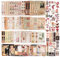 400Pcs Scrapbooking Sticker Set,Vintage Scrapbook Aufkleber,Pflanzen und Planet Themen Washi Aufkleber Set,Dekopapier Scrapbooking,Vintage Bastelpapier für Sammelalbum,Fotoalbum