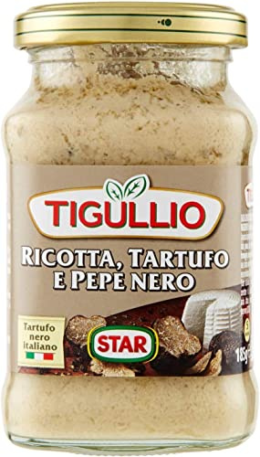 Star Tigullio GranPesto Ricotta Tartufo Pepe Nero, Truffle and Black Pepper 190g Pesto Sauce