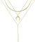 TINGN Boho Kette Damen Gold - 14 Karat Vergoldete Mehrreihige Halskette Mit Halbmond Anhänger, Personalisierte Layering Goldkette, Geschenke Für Frauen