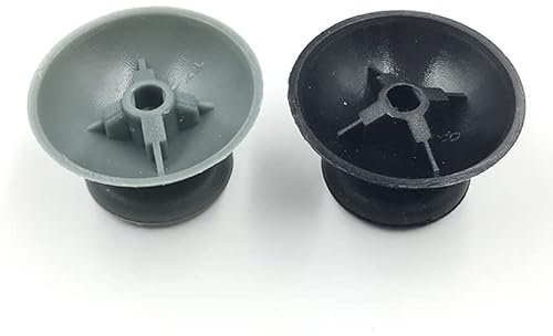 VKMKV 2PCS Noir Gris Jeu Caoutchouc Thumbstick Button Joystick Cap for Xbox 360 Controller (Color : Black Gray Each 10)