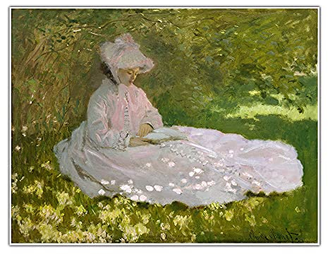 Diamond Painting Kits Claude Monet《Springtime》 Full Drill DIY Crafts For Adults Home Wall Decor 20 * 24In/50 * 60Cm