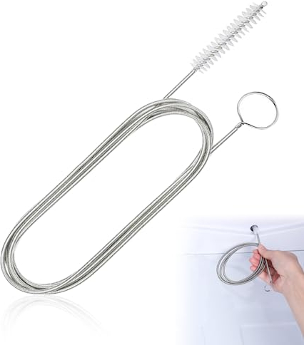 Cepillo Limpieza Largo y Flexible, 144 cm Cepillo de Limpieza de Tubo Flexible, Limpiador de Nevera de Acero Inoxidable, Cepillo Limpieza Frigorifico, Cepillo Limpiador de Pajitas