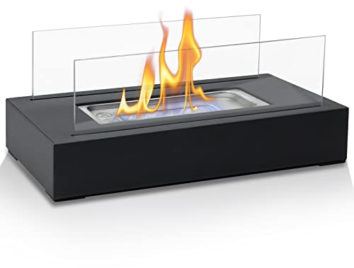 BACOENG Tabletop Fire Pit, Portable Bio Ethanol Fireplace, Table Top Fire Pit Bowl for Outdoor and Indoor
