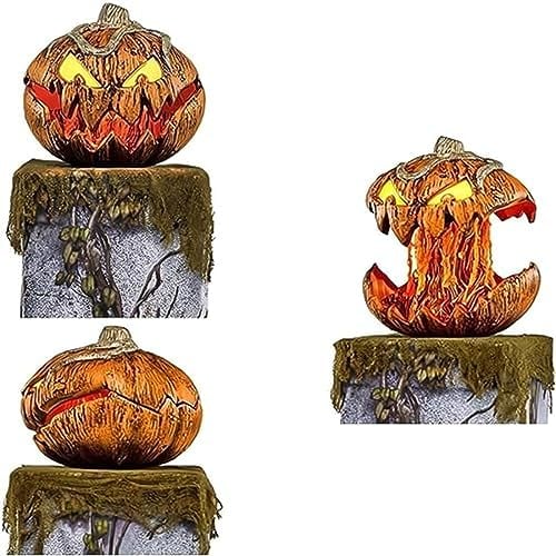 JTBDWOSK 2024 Neu für Spirit Halloween Gourdo Animatronic, Spirit Halloween Gourdo Kürbis Offenem Mund, Gruselige Dekorationen Vintage-Halloween-Dekor für Schlafzimmer, Hofparty,1 Stück