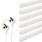 Qsmile LED Batten Lights with UK Plug, 6-Pack 4FT 18W 2200lm Garage Lighting, T5 4000K Workshop Lighting, Connect Up to 6 LED Tube Lights, Office Lighting with On/Off Switch, Light Fixture