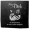 Deko Schiefer Untersetzer personalisiert Maine Coon Katze Kopf - Für Dich - 11x11cm Schwarz Bierdeckel Tischdeko Bieruntersetzer Weinuntersetzer