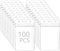 QWORK® 100 pezzi Porta tessere verticali 115x70 mm per carte di dimensioni 90x60 mm, Porta badge trasparente in plastica ispessita da 0,56 mm
