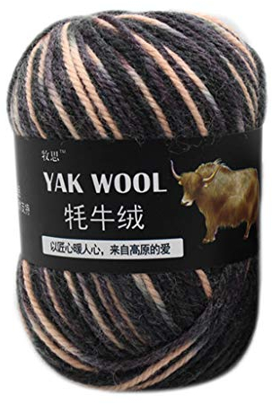 Künstliches Yak-Wollgarn, Kammgarn, handgestrickt, dick, für Schals, Mützen, Pullover, künstliches Yak-Wollgarn, 30 Farben, 100 g