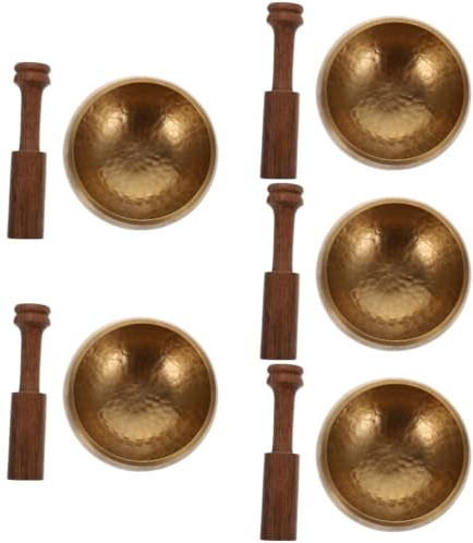 5 ensembles de bols de musique bouddhiste, instrument de musique de bouddha, instrument de musique de guérison, bol chantant tibétain, outil de méditation, bol bouddhiste, bol zen, bol de guérison