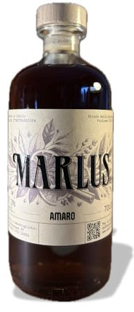 Marlus – amaro artigianale italiano piemontese 70cl | liquore digestivo naturale alle erbe e agrumi | perfetto per cocktail, aperitivo o dopo pasto
