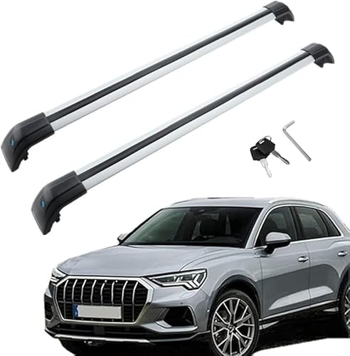 FahrradträGer fur Audi Q3 2019 2020 2021 2022 2023, RelingträGer Offene Seitenschiene Aluminium FahrradträGer Dachboxen Oder Als Skihalter.