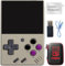 BVXZIOP Miyoo Mini V4 Retro Game Console, Portable Handheld with 2.8 inch IPS Screen, 128GB Card, 12000+ Games, Linux System (Gray, 128G)
