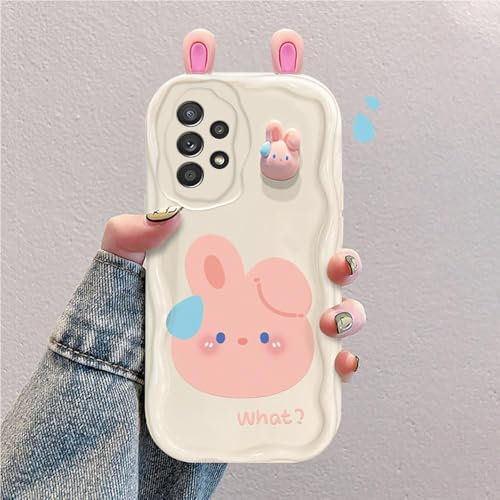 3D Cartoon Hülle Kompatibel mit Samsung Galaxy A52s 5G/A52 4G 5G Süßes Stoßfestes und Stylisches Silikon Cover