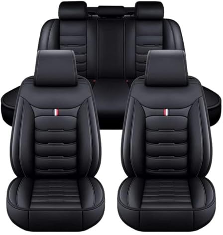 NISMIA Auto Sitzbezüge für Tesla Model Y Model 3 2017-2024, Leder Autositzbezüge Sets, 5 Sitzer Schonbezüge Sitzschoner Vorne Hinten Wasserdicht Sitzauflage Accessories(A)