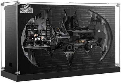 Acrylic Display Case for Lego 76252 Batcave – Shadow Box; ONLY Display Case, -(Lego Model NOT Included)