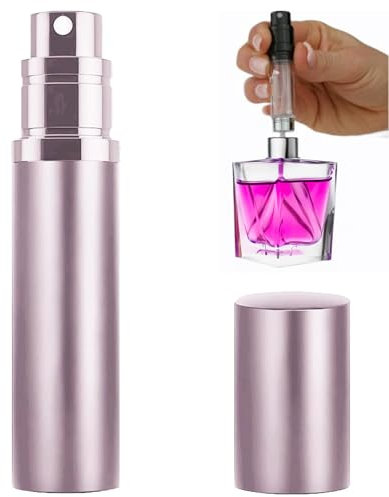 Atomizador Perfume Recargable - Mini Frascos para Perfume Relleno Inferior, Portable Pulverizador Perfume a Prueba de Fugas con Tapa Protectora para Viajes, Mujeres y Hombres