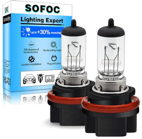 SOFOC HS5 Halogen Scheinwerferlampe P23T 12V 35/30W 4000K Warmweiß Doppelfaden Abblend-/Fernlicht für Motorrad Auto Plug & Play 2 Stück