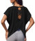 Weardear Sportshirt Damen Kurzarm Funktionsshirt Rückenfreies Laufshirt Loose Fit Sport Tshirt Atmungsaktiv Kurzarmshirt Gym Yoga Workout Fitness Oberteil Lang Sommer Schwarz S