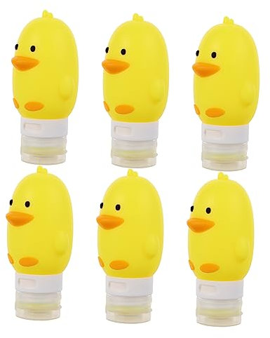 Healeved Lot De 6 Flacons Vides Pour Produits Cosmétiques Pour Le Rangement Du Shampoing Du Gel Et Des Articles De Toilette