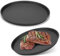 Maxdot 2 sartenes pequeñas de hierro fundido de 7.5 pulgadas, sartén redonda de hierro fundido para pizza, camping, mini plancha de acero al carbono para cocinar barbacoa, hornear, asar, freír, en el