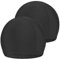 Halinuia - Gorro de baño (2 unidades), diseño de piscina para niños, adulto, gorro de baño, elástico, tejido de poliéster suave, gorro de natación, color negro