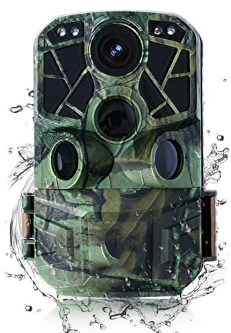 Kidsbuddy Wildkamera,Wildtierkamera 4K 32MP mit Bewegungsmelder & Nachtsicht, 120° Weitwinkel, 0.1s Auslösezeit, IP66 Wasserdicht, inkl. 32GB SD-Karte für Jagd/Wald