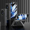 HUOLUNGJIN Custodia con cerniera magnetica compatibile con Vivo X Fold 3 Pro, con supporto integrato e pellicola protettiva per lo schermo, custodia protettiva integrale per X Fold 3 Pro (nero)
