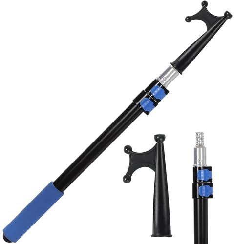 campMax Telescopic Boat Hook Aluminium Heavy Duty, for Docking Boat Hook Floating, Anti slip handle design, essential ship accessories