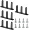 Türbodenführungen, 4-teiliges Set, Schienensystem, Befestigungshalterung, Ersatzset, 8,3 x 1,9 x 4,5 cm, mit Schrauben, Floor-Mounted Guide für Bypass Kabinett Bad und Wardrobe