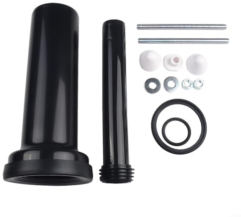 300mm Pipe Set For Cistern Wall Hung WC Frame With 90mm Pan Connection And 45mm Flush Pipe Extension Rubber For Duofix H112 H98 H82 Compatible Simple Installation Home Restroom Upgrade