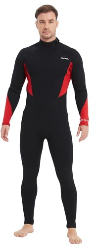Aunua Neoprenanzug für Herren, 5 mm Reißverschluss hinten, Superstretch-Neopren, GBS-Nähte, Surfen, Neoprenanzug