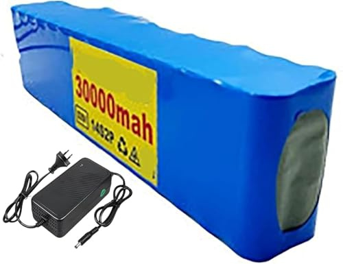 Caimcie 52V 30Ah E-Bike Battery Pack 52V 30Ah 14S2P Electric Bicycle Battery High Power Battery with Charger Built-in BMS for 200W 350W 500W 800W 1000W Motor XT60+DC