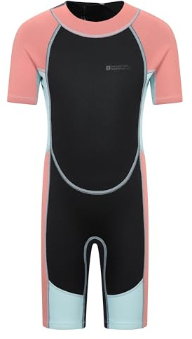 Mountain Warehouse Shorty Kinder Neoprenanzug | UPF 50+ UV-Schutz, Neopren-Einteiler mit Flachnähten & leichtgängigem Reißverschluss, Ideal für Strand, Surfen & Wassersport