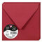 Clairefontaine 5588C - Packung mit 20 Umschläge Pollen, 140 x 140 mm, 120g, ideal für Einladungen und Korrespondenz, Kirschrot, 1 Pack