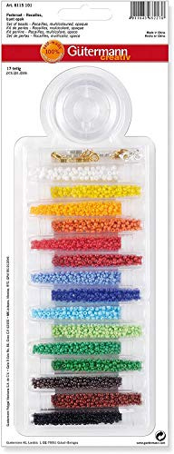 Knorr Prandell 216115101 Rocailles-Set Ø 2, 5 mm, Rundperlen Bunt gemischt Opake Farben