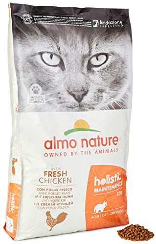 Almo Nature Holistic Maintenance Trockenfutter für Katzen mit frischem Huhn 12Kg
