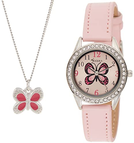 Tikkers Unisex Kinder Analog Quarz Uhr mit PU Armband AKG-008