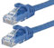 Monoprice Flexboot Cat6 Ethernet Patch Cable - Network Internet Cord - 30.48M (100ft) - Blue, RJ45, Stranded, 550Mhz, UTP, Pure Bare Copper Wire, 24AWG