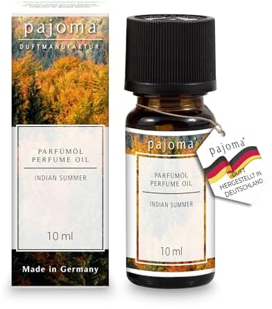 pajoma® Duftöl 10 ml, Indian Summer | feinste Parfümöle für Aromatherapie, Duftlampe, Aroma Diffuser, Massage, Naturkosmetik | Premium Qualität