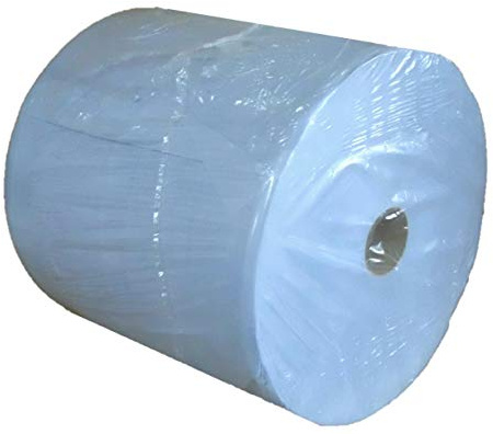 3-lagige Putztuchrolle | 1000 Blatt | Blattmaß: 38x36 cm | blau | Material: 100% Zellstoff | 360 Meter/Rolle | perforiert | für alle Bereiche | saugstark | fusselarm | farbecht mit Lösungsmitteln